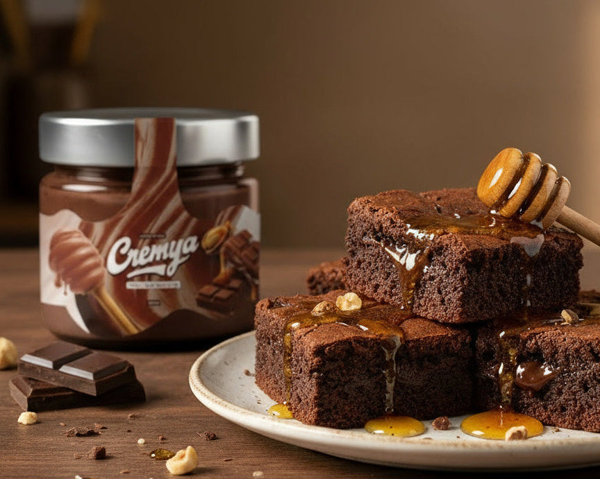 Brownie à la crème de miel chocolat — Un dessert fondant et unique