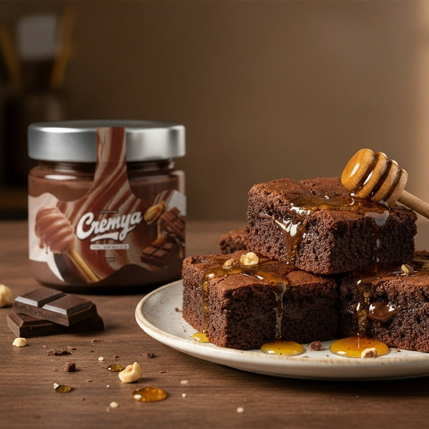 Brownie à la crème de miel chocolat — Un dessert fondant et unique