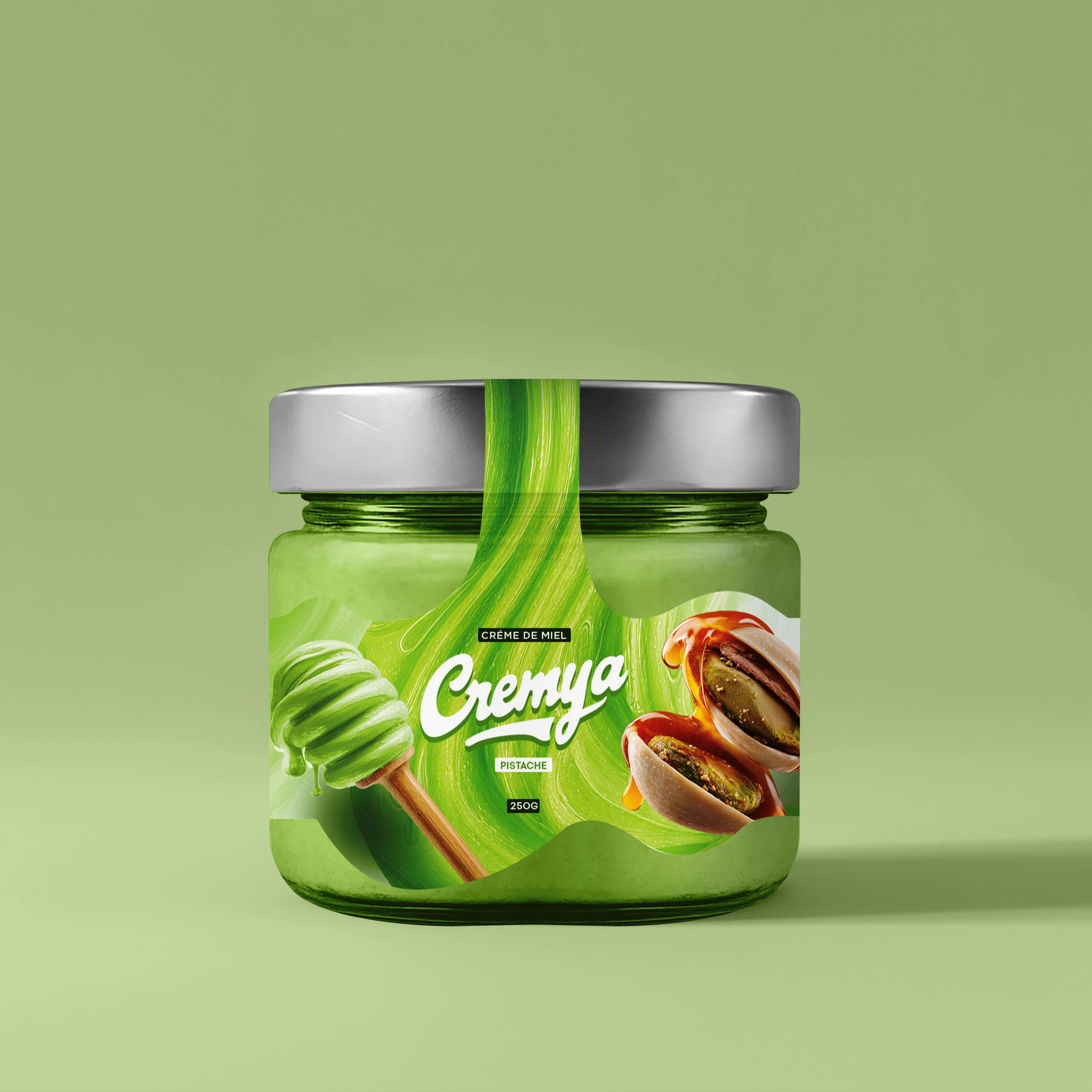 Crème de miel – Saveur Pistache